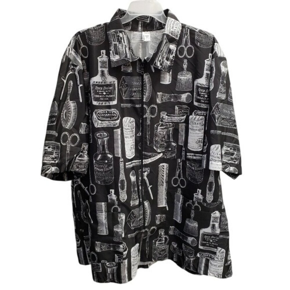 Betty Dain Vintage Mens Barber Jacket Shirt Size 5X
